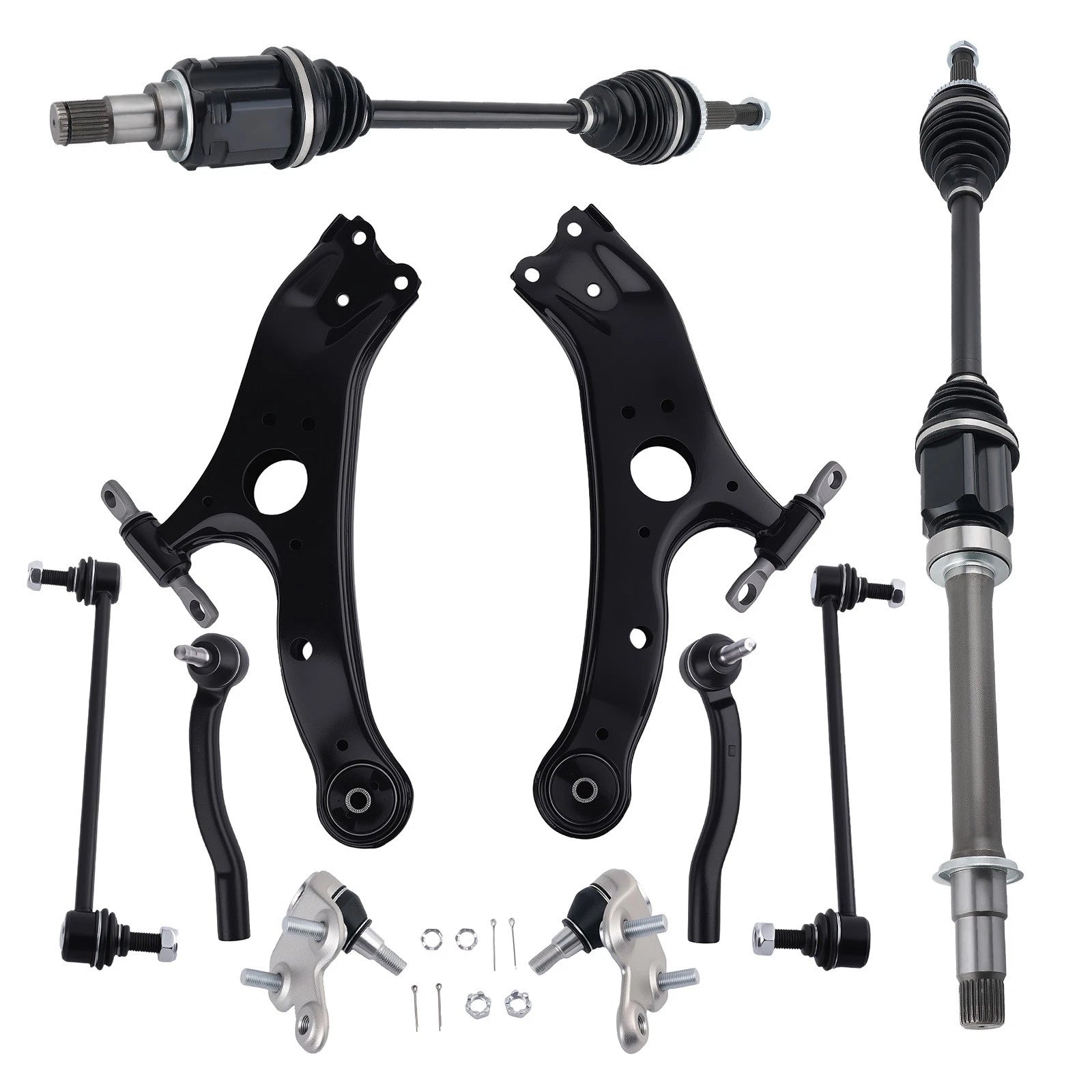 Front Lower Control Arm + CV Axle Shafts for Sienna FWD (2011–2015)