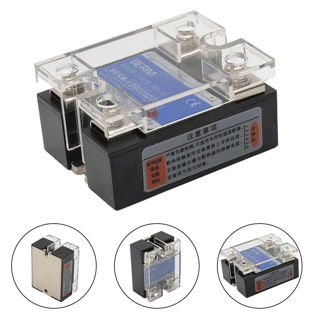 SSR-25DD Solid State Relay for DC Input 3-32VDC to Output 5-240VDC 25A