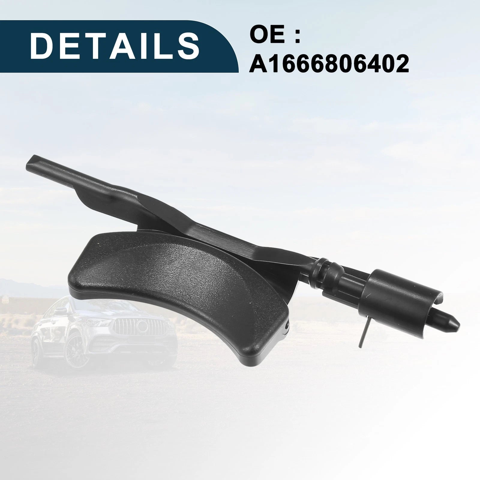 Cup Holder for Mercedes-Benz W166 (2012–2015) No.A1666806402 Black