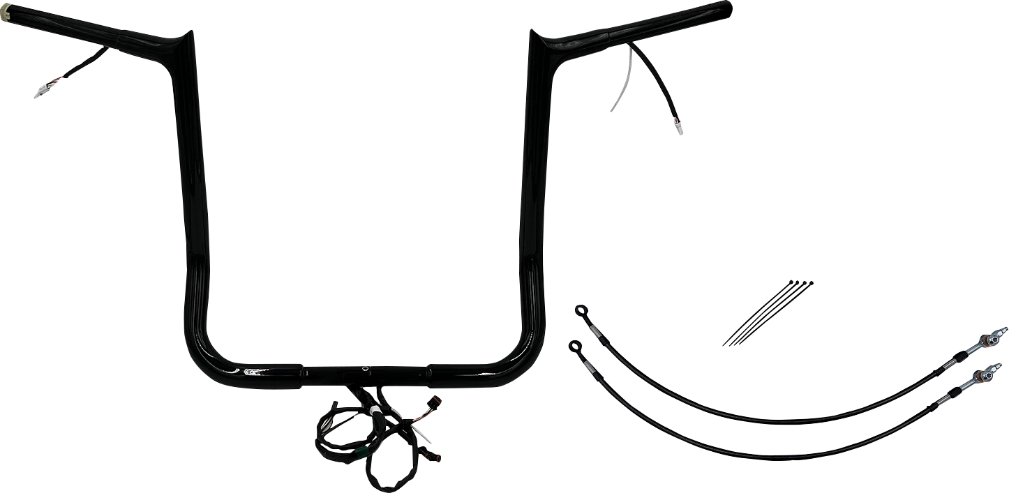 1-1/4" Pointed Top Handlebar Kit for Harley Davidson (16")