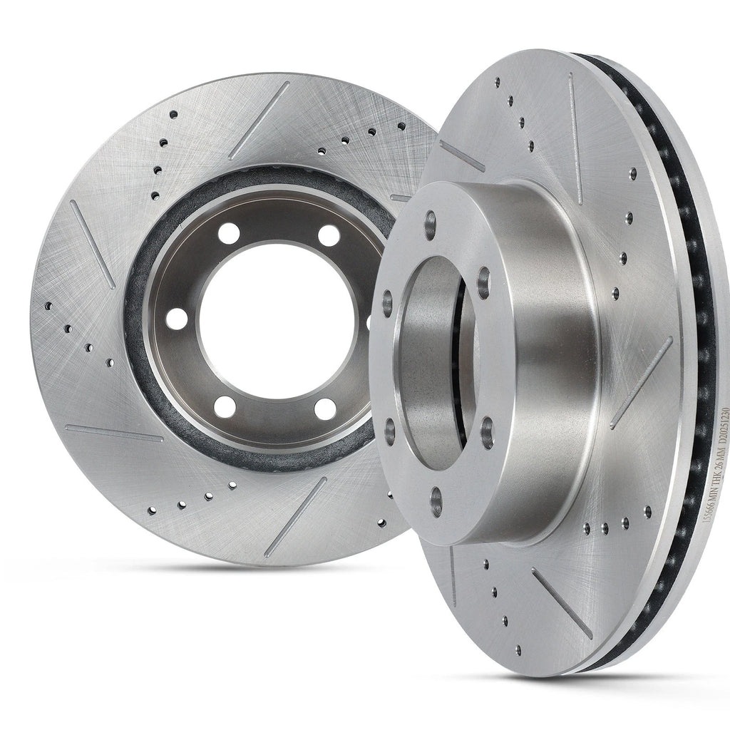 Front Drilled Slotted Brake Rotors for Toyota Sequoia Tundra (2000–2006)