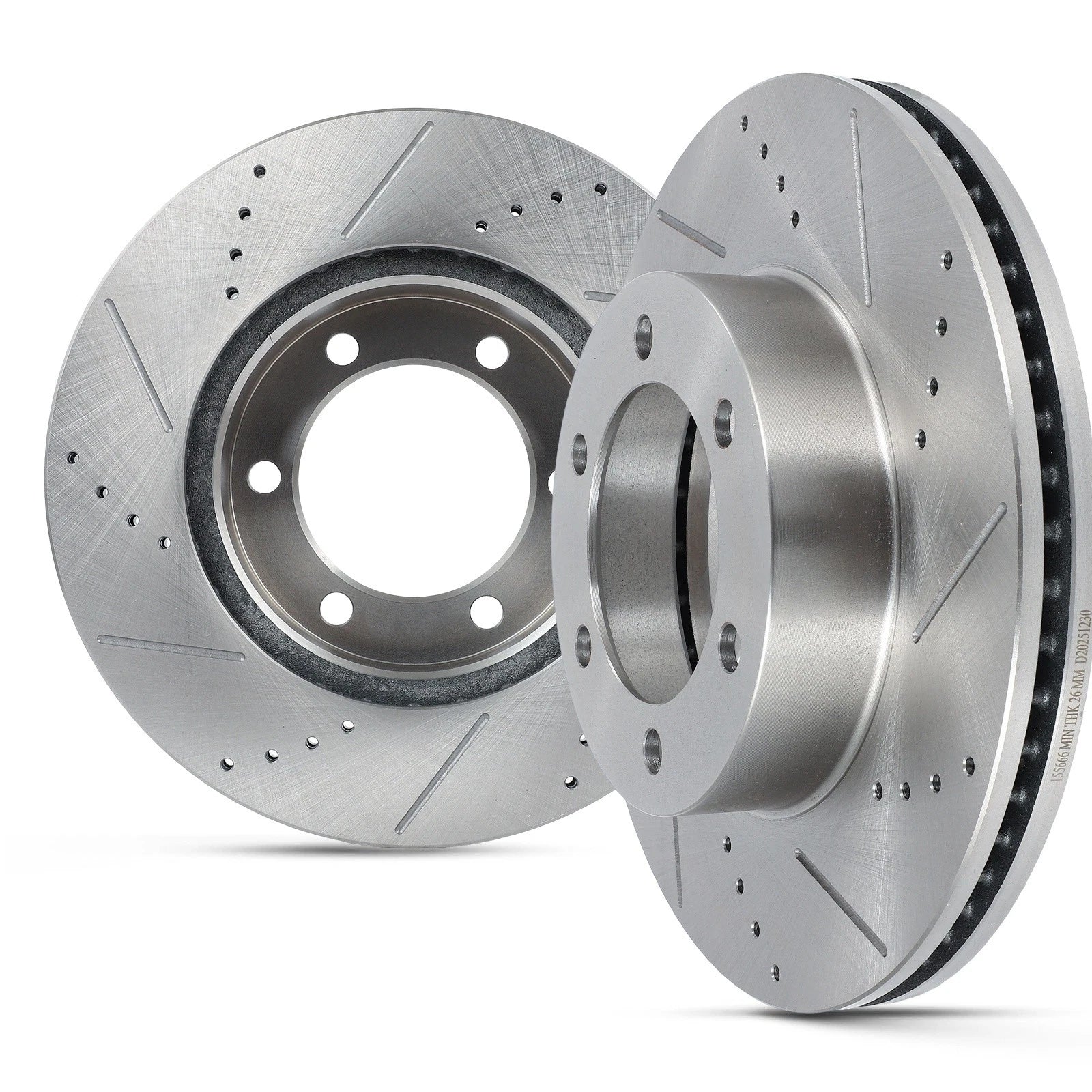 Front Drilled Slotted Brake Rotors for Toyota Sequoia Tundra (2000–2006)