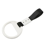 PVC Plastic Black & White Round Ring Handle Strap for Train Bus