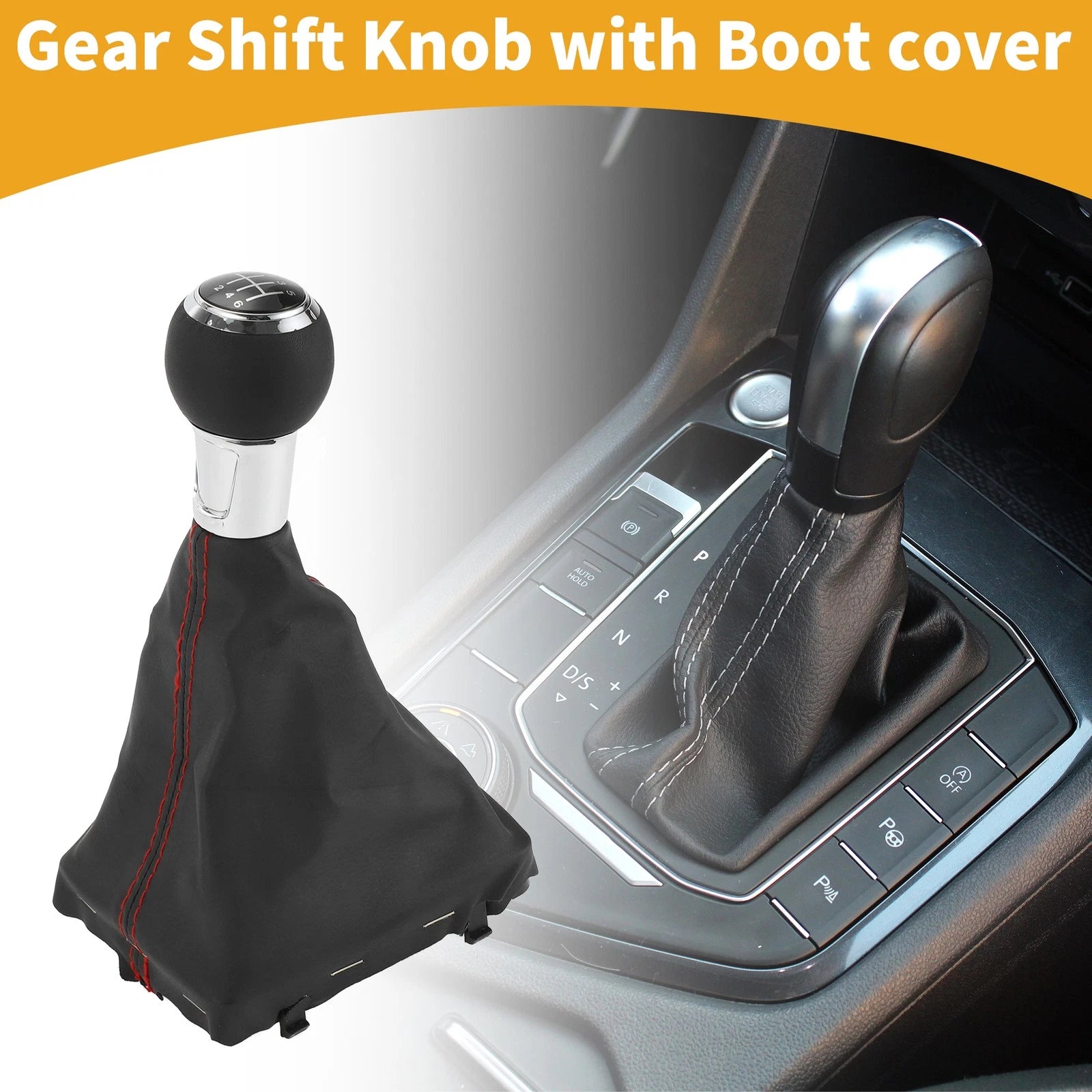 6 Speed Manual Gear Shifter Knob with Cover for Audi A3 (2013–2020)