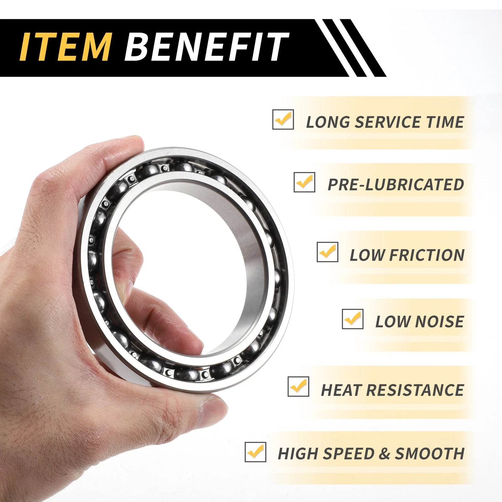Deep Groove Ball Bearing 70x100x16mm for Scooter Skateboard (1 Pcs)