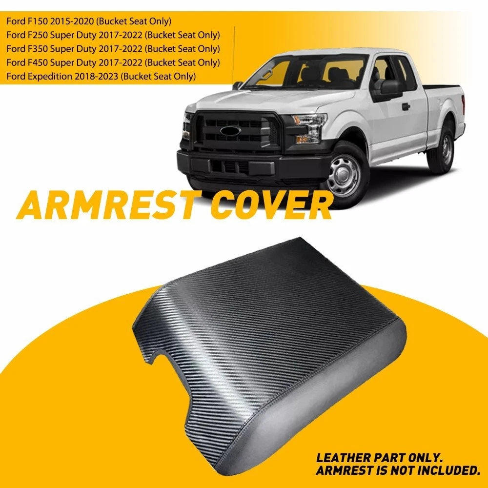 Center Console Armrest Cover for Ford F150 (2015–2020) F250 (2017–2022)