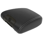 Leather Console Armrest Cover for Jeep Wrangler (2011–2017) White Stitch