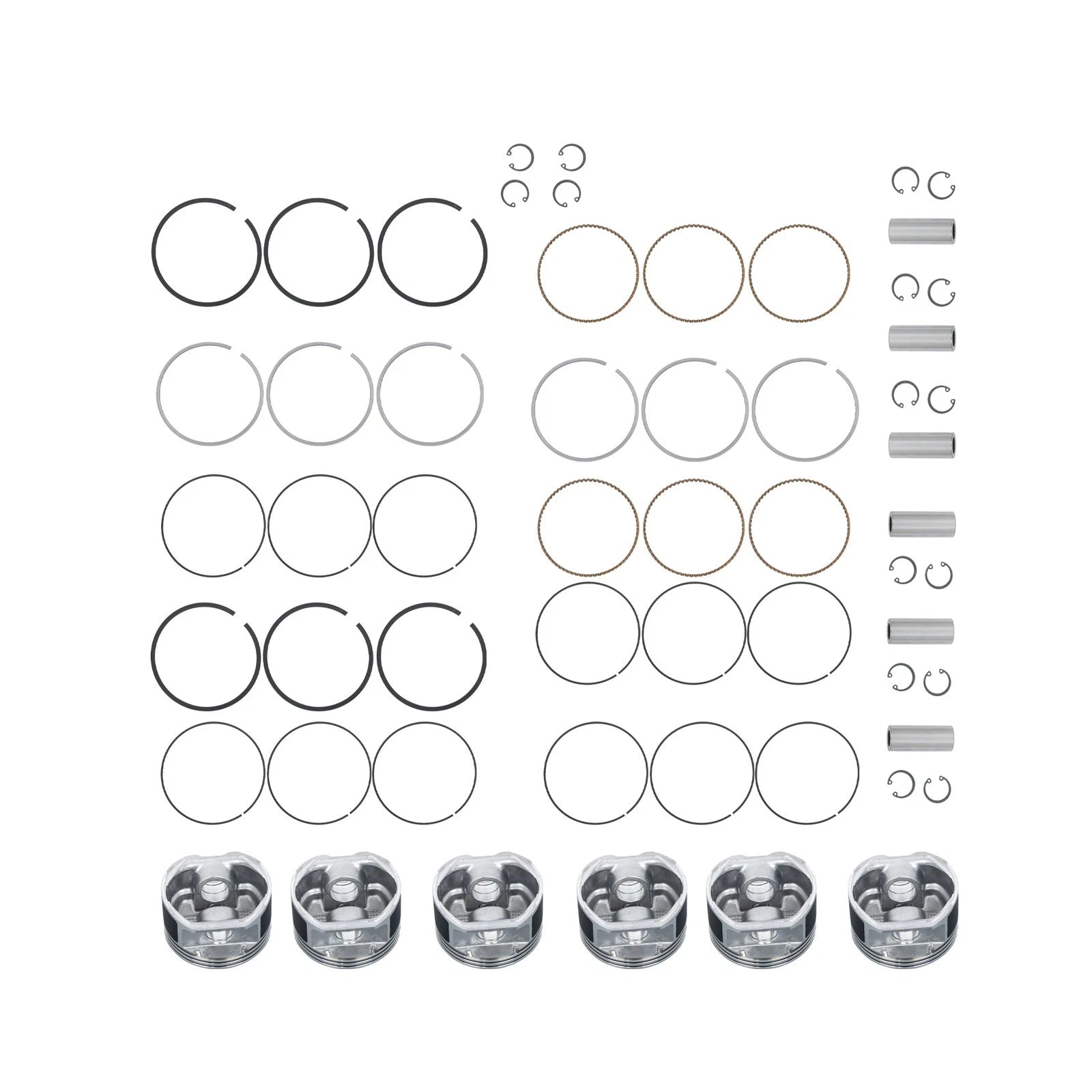 Piston Set with Rings for Jeep Grand Cherokee (2005â2010) & Dodge Ram 1500 (2002â2010)