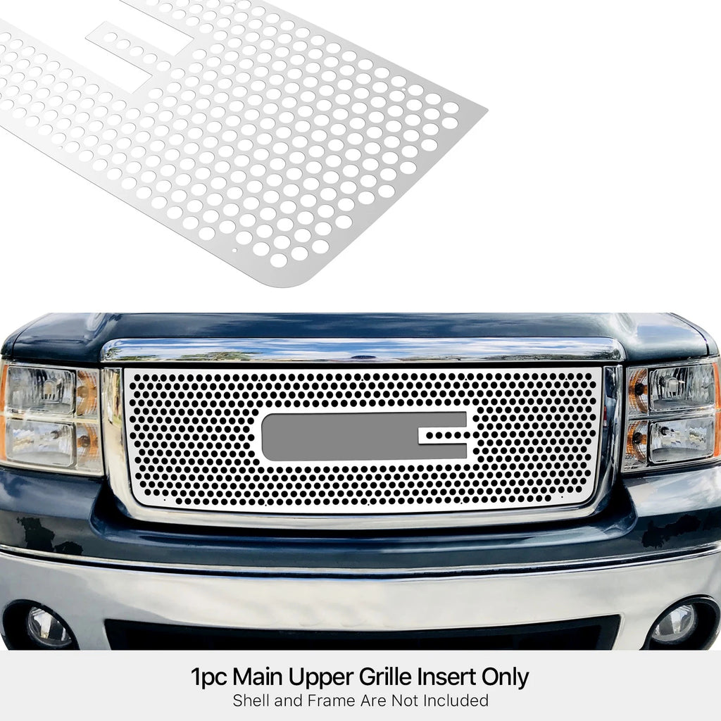 Stainless Steel Laser Cut Grille for GMC Sierra 1500 (2007-2013)