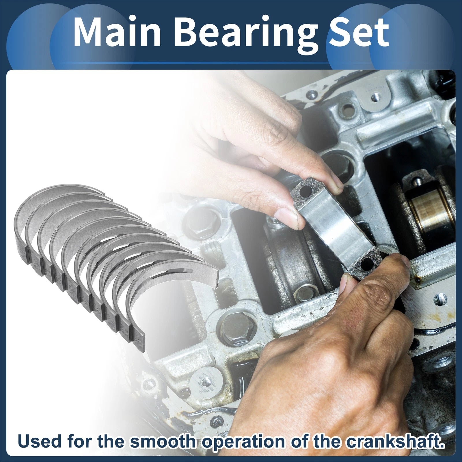 Main Bearing Set No.A2700330101 for Mercedes-Benz E-Class (2004–2015)
