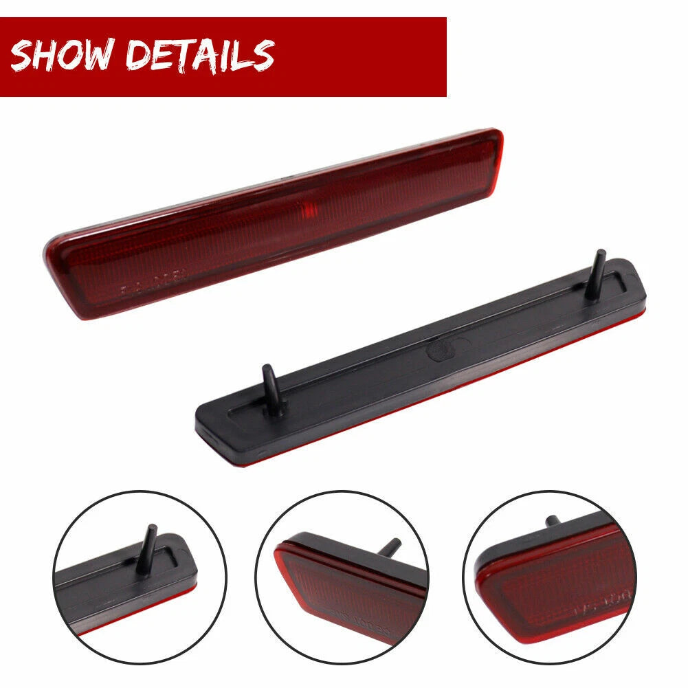 Set of 2 Red Rear Side Marker Lights for Ford Mustang (1999–2004)