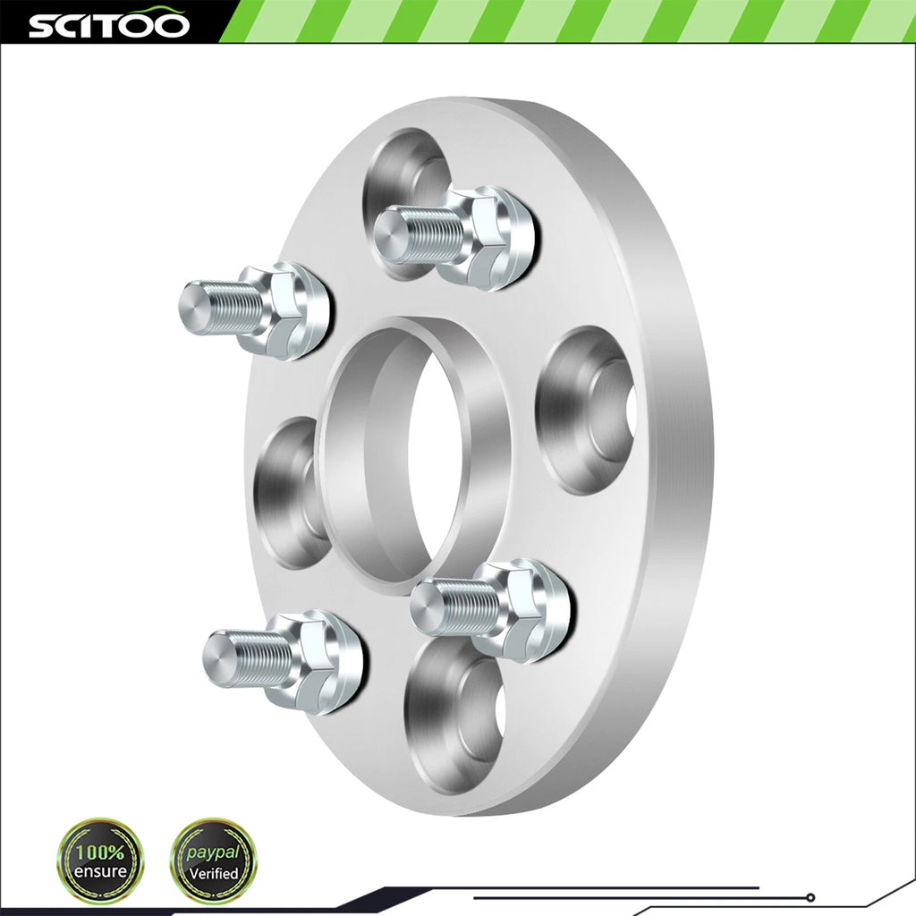 2X 15mm Wheel Spacers 4x100 12x1.5 for Toyota Corolla Mazda Miata Ford Escort