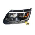 Driver Side Headlight Assembly for Ford Explorer Sport (2016–2017) LH, Black Bezel