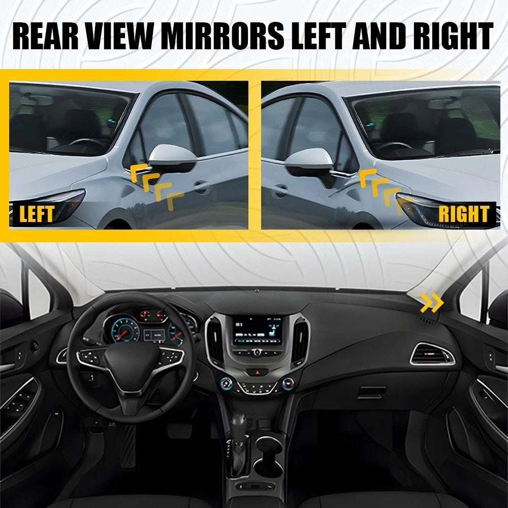 Set of 2 Mirror Corner Triangle Covers for Chevrolet Cruze (2016–2019)