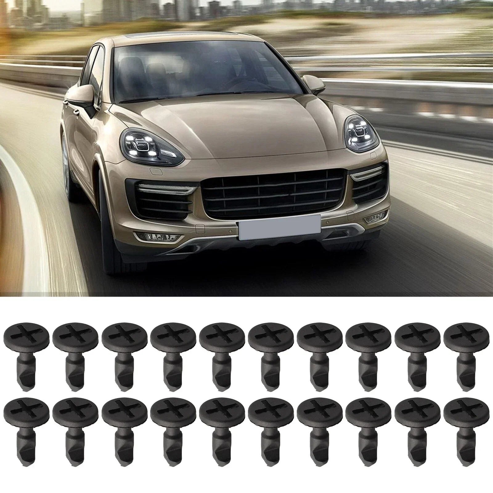 20 Engine Compartment Panel Clips for Porsche Cayenne