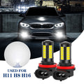 2X H11 H8 H16 LED Fog Light Bulbs 2000LM 6000K Driving Lamp DRL