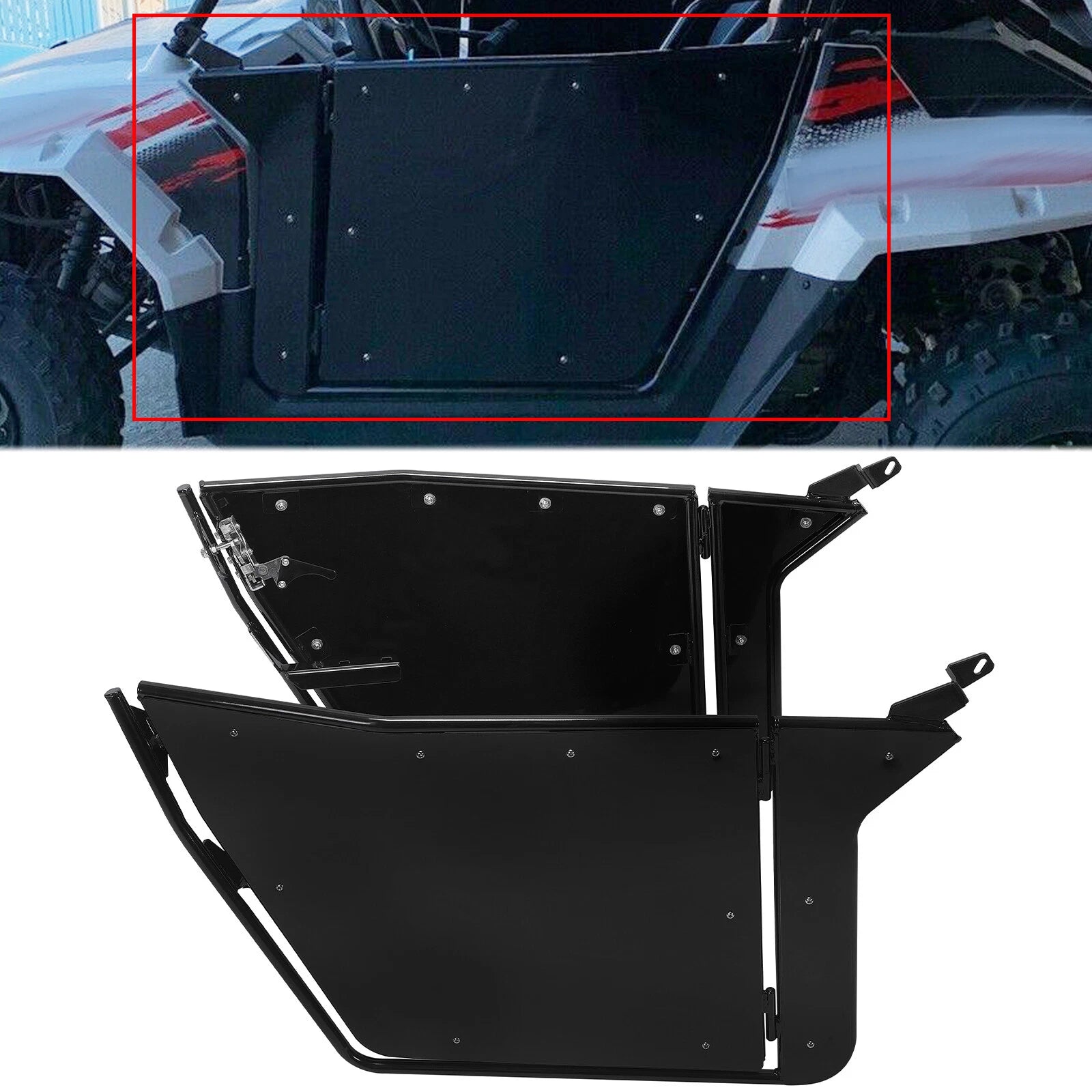Cab Doors Set of 2 for Polaris RZR 170 (2009–2022) Powder Coated Aluminum