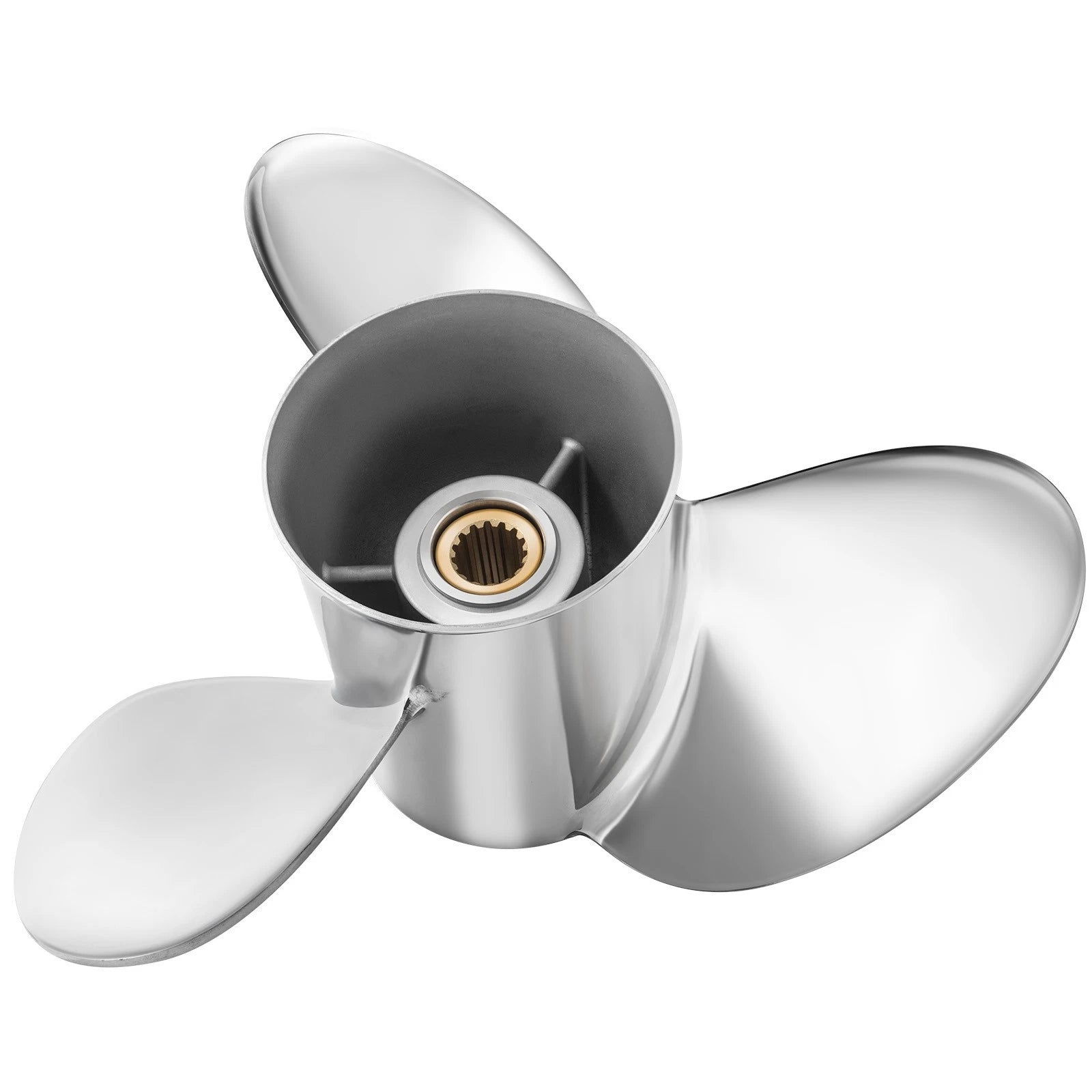 13 x 21 Stainless Steel Propeller for Mercury Outboard 40-140HP (15 Spline, RH)