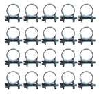 20 Pcs Fuel Injection Hose Clamp for (19/32" 13mm - 15mm)