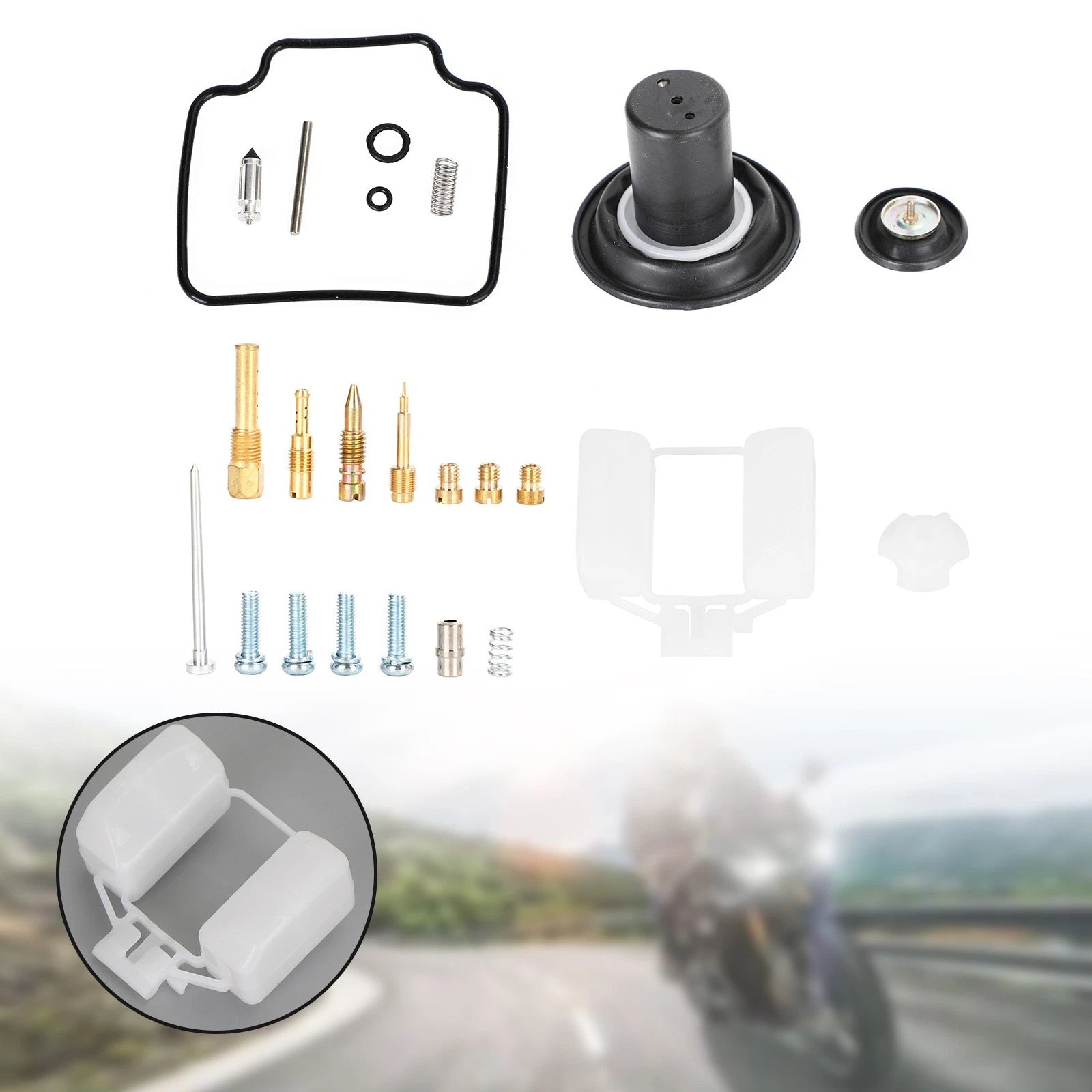Carburetor Rebuild Kit for Honda CN/CH250 Helix/Fusion 250 (Big Ship 22)
