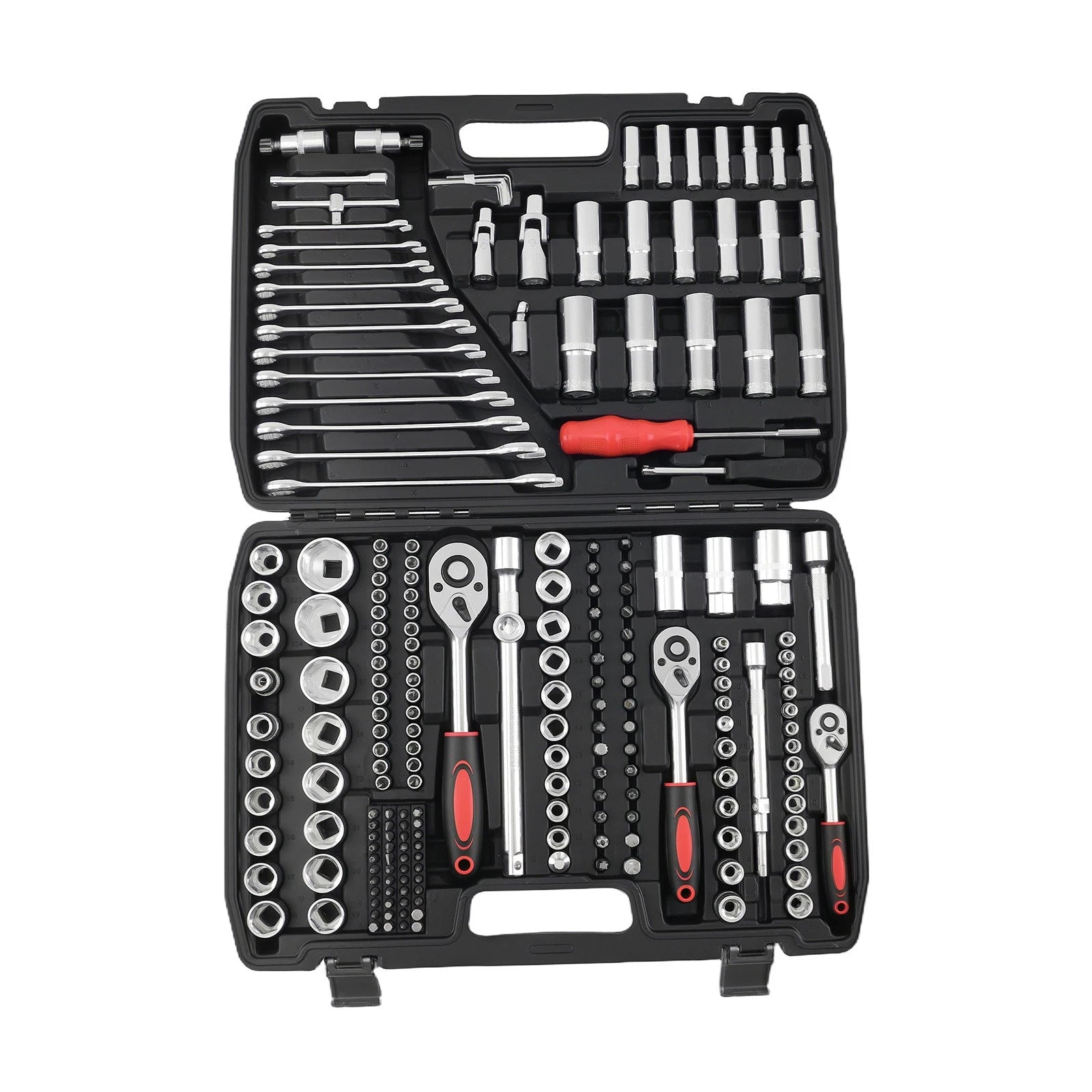 Professional Socket Set Ratchet Wrench Tool Kit with Storage for All Makes (216PC)