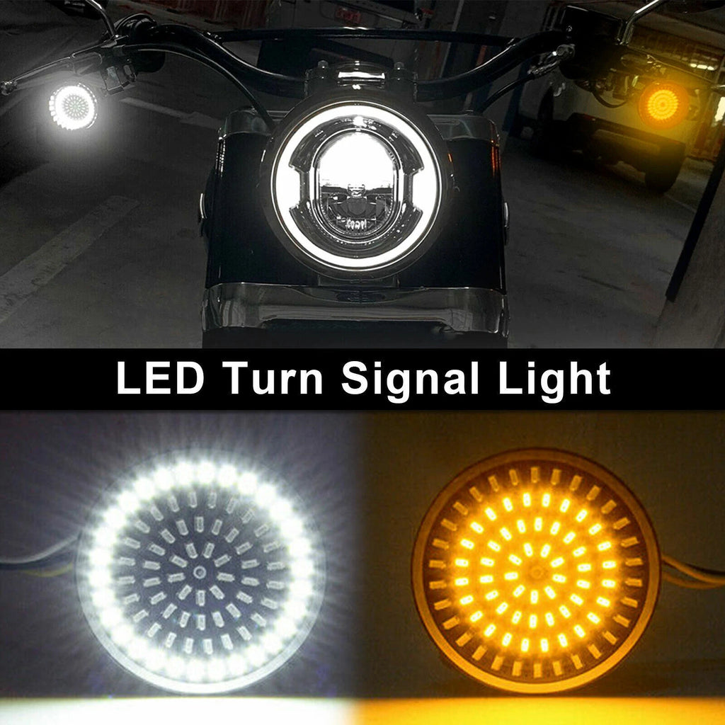 1157LED Turn Signal Light Inserts for Harley Davidson Softail Touring Dyna Sportster