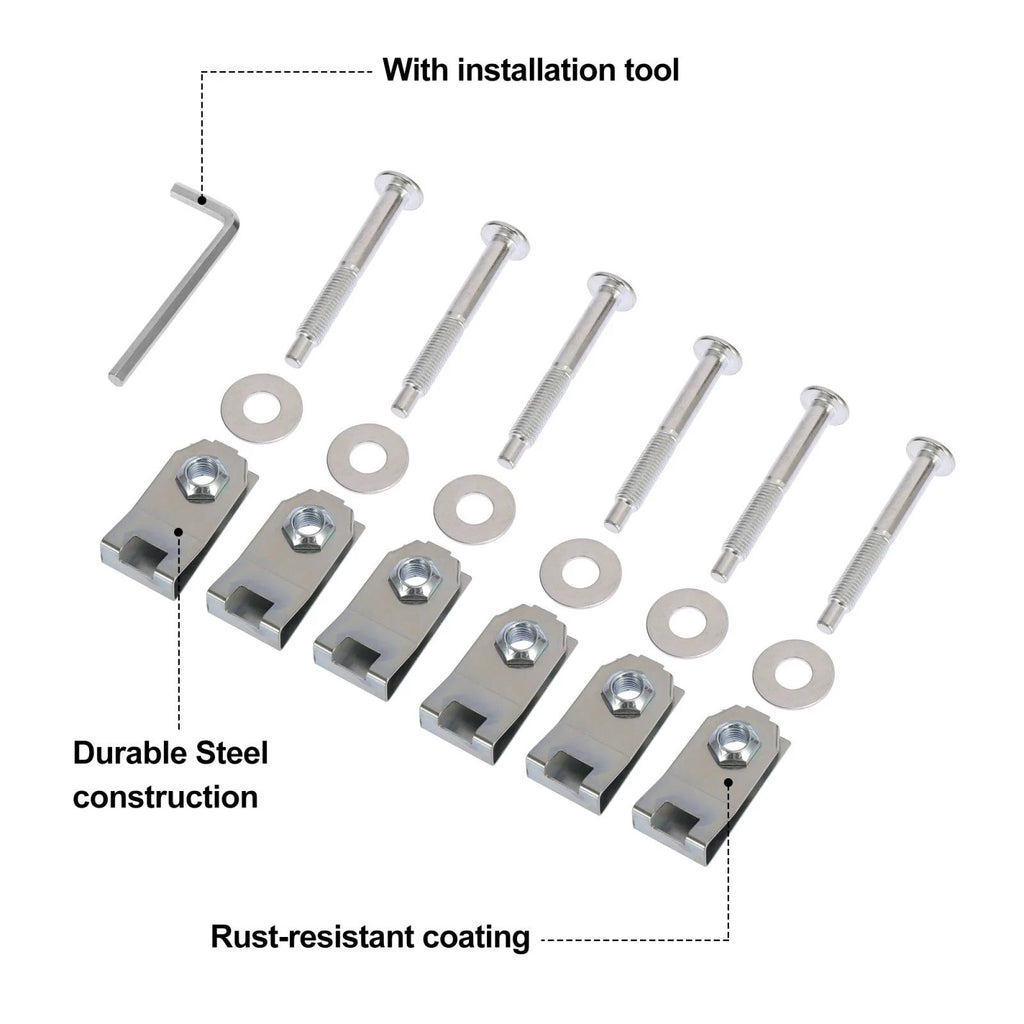 Truck Bed Mounting Bolt Nut Hardware Kit for Ford F-150 (2015–2023)
