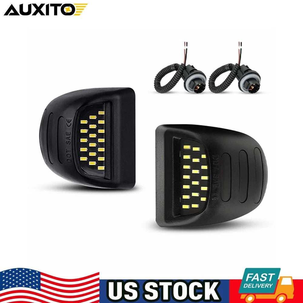 Red Neon LED License Plate Light Lamp Pair for Chevy Tahoe Suburban (1995–2020)