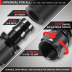 12AN to 3/4" Barb T6061 Straight Push Lock Hose End Fittings (Universal)