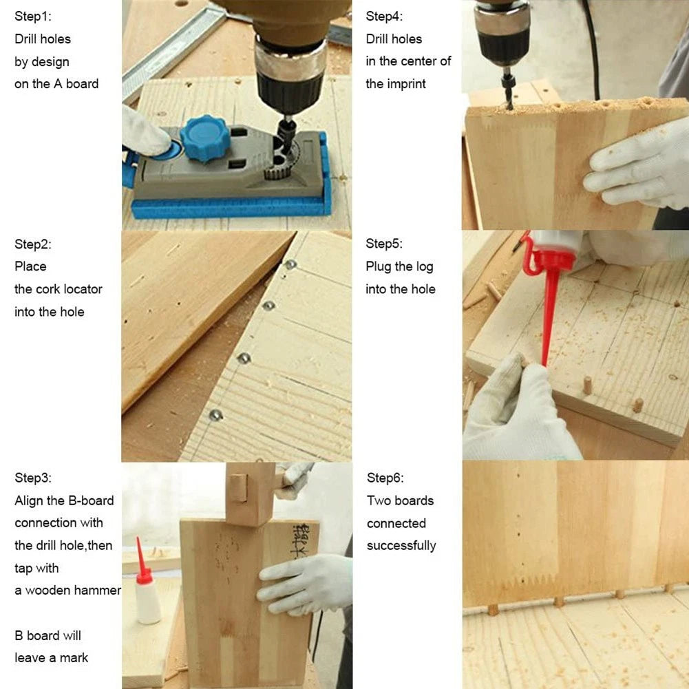 Set of 8 Dowel Centre Point Marker 6mm 8mm 10mm for Universal Use