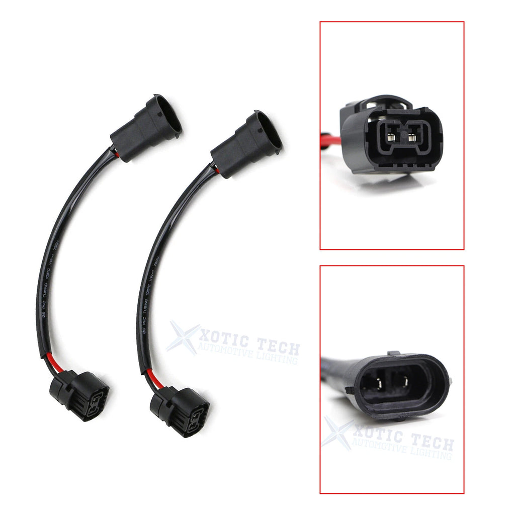 H11 H8 to 5202 2504 Socket Conversion Pigtail Harness Wires for Retrofit (2011-2024)