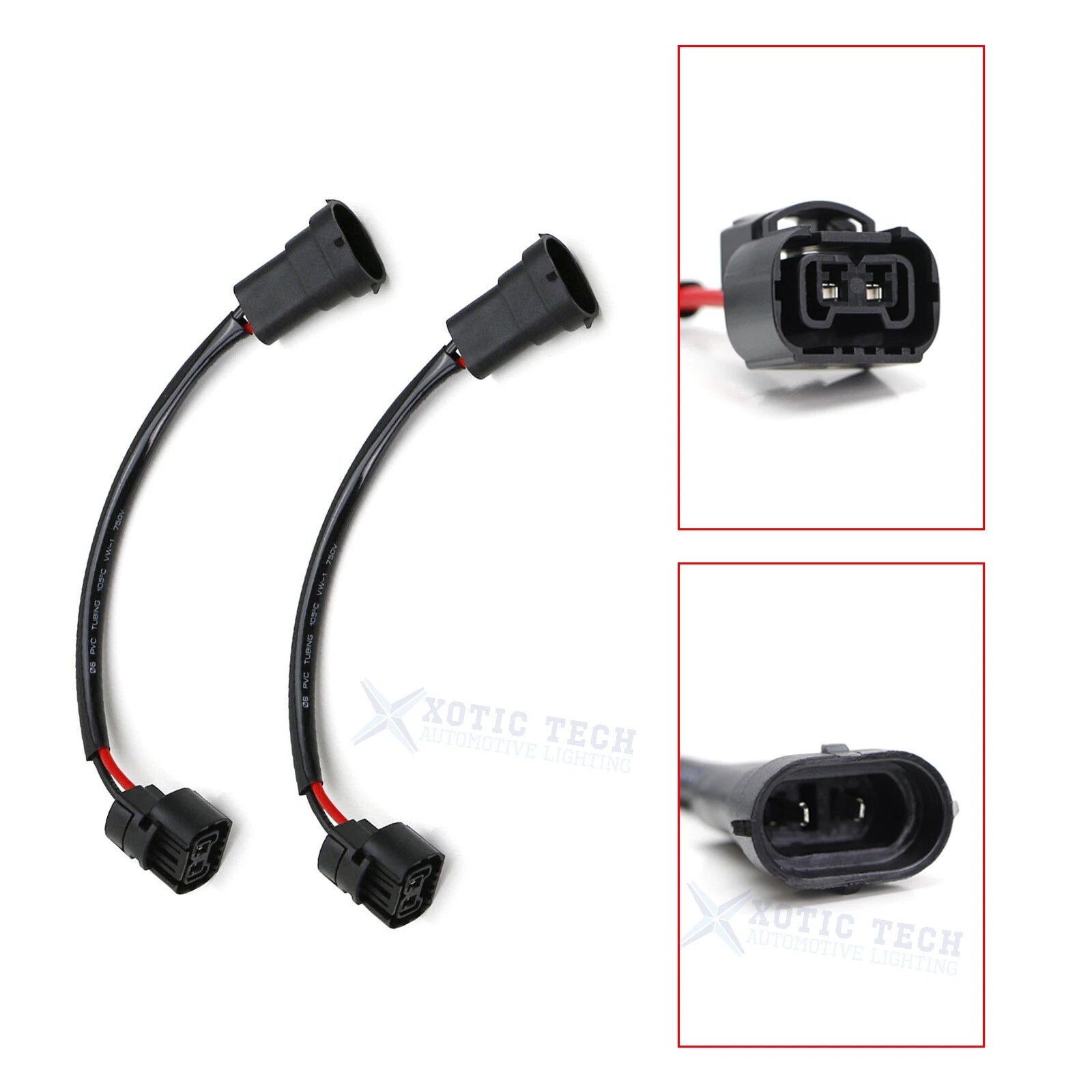 H11 H8 to 5202 2504 Socket Conversion Pigtail Harness Wires for Retrofit (2011-2024)