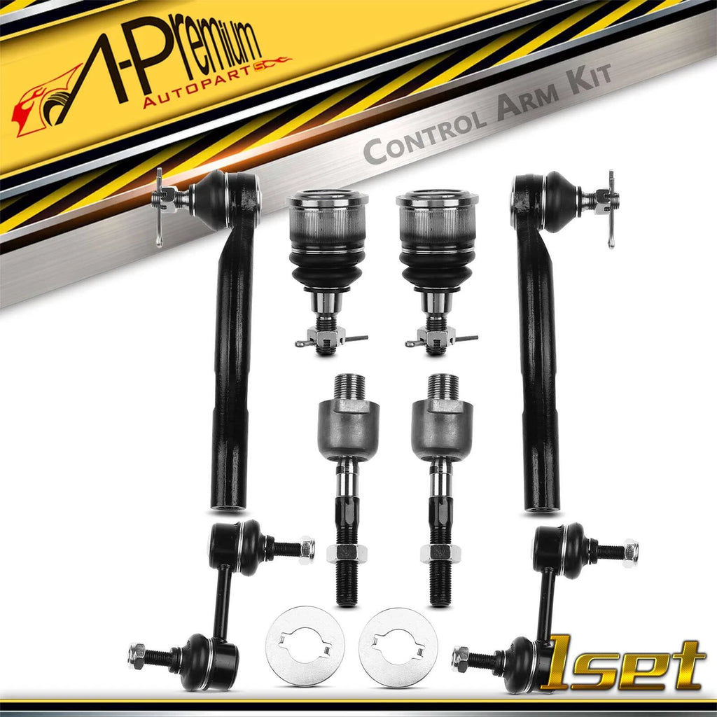 Set of 8 Front Sway Bar & Tie Rod Ends for Honda Accord (2008–2012)
