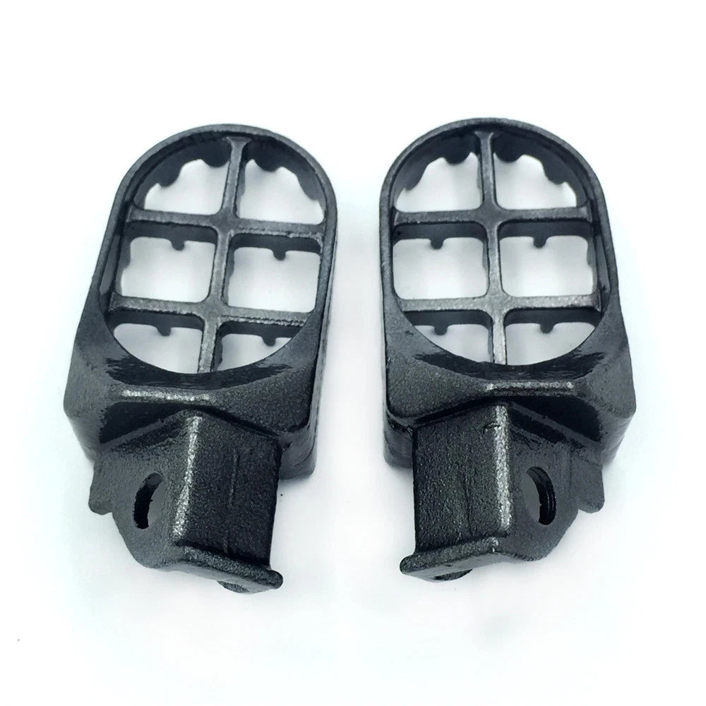 Gray Motocross MX Foot Pegs for Suzuki DR650SE (1996–1997), DR350 (1990–1995), DR25 (1990–1993)