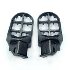 Gray Motocross MX Foot Pegs for Suzuki DR650SE (1996–1997), DR350 (1990–1995), DR25 (1990–1993)
