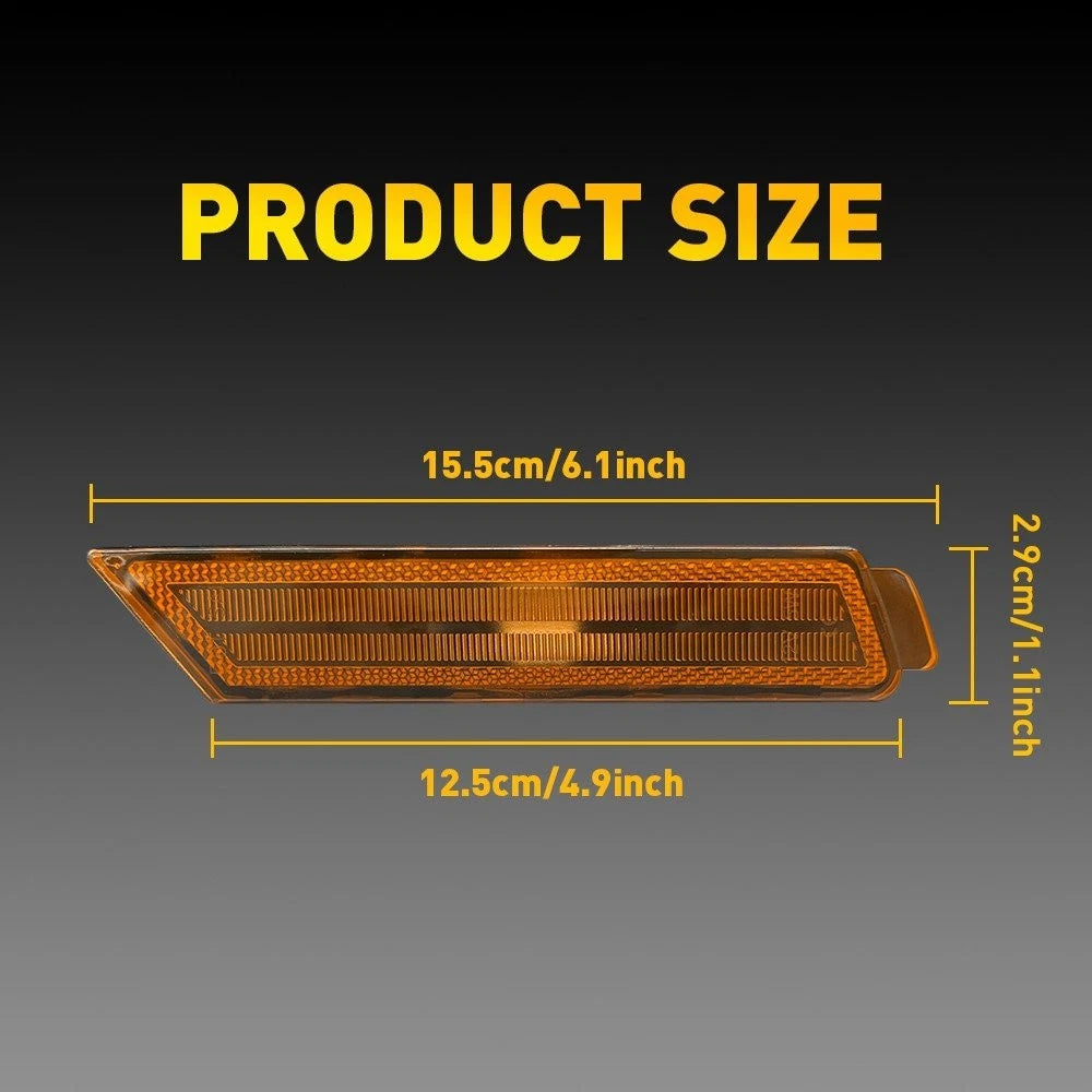 Front Amber Lens Side Marker Light Lamp Housing for Chevy Camaro (2010–2015)