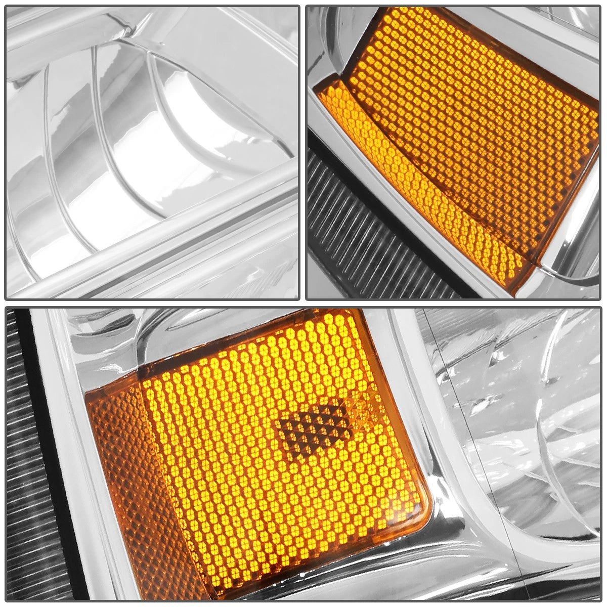 OE Style Headlight Lamp Right for Ford Super Duty F250 (2005–2007) FO2503217 Chrome