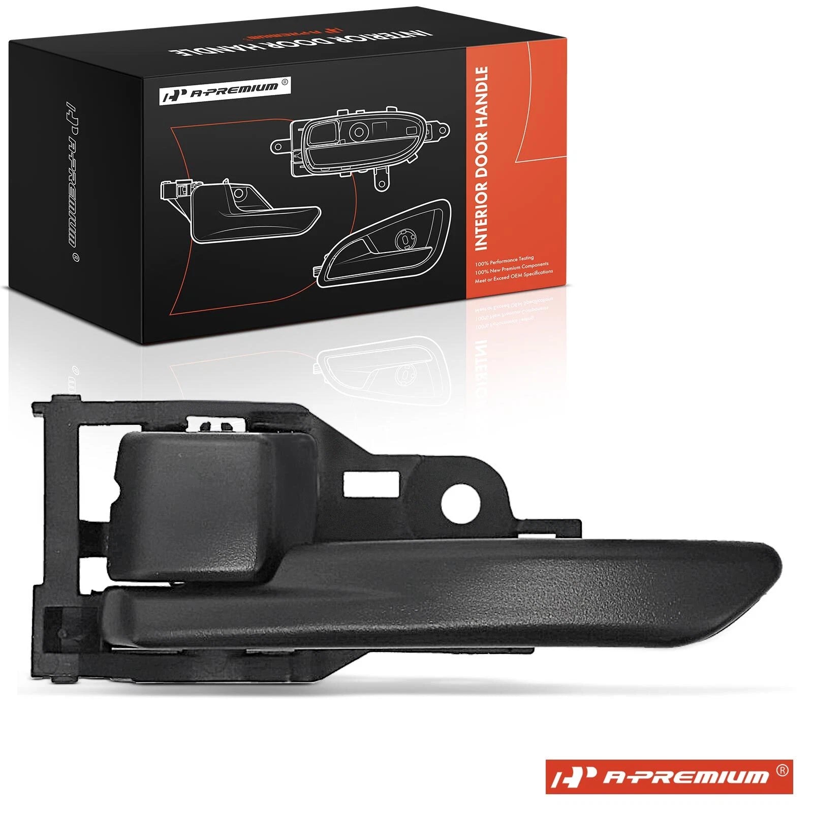 Front Left Black Interior Door Handle for Toyota RAV4 (2019-2021)