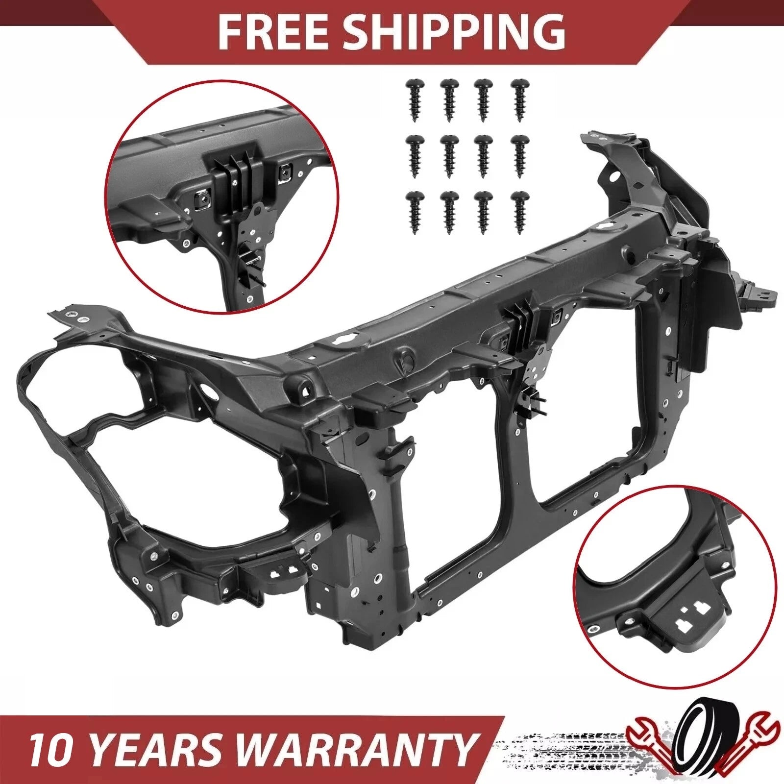 Black Front Radiator Support for Infiniti G35 (2003–2007)