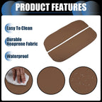 Armrest Protector Cover Pad for BMW X5 X6 Neoprene Fabric Deep Brown