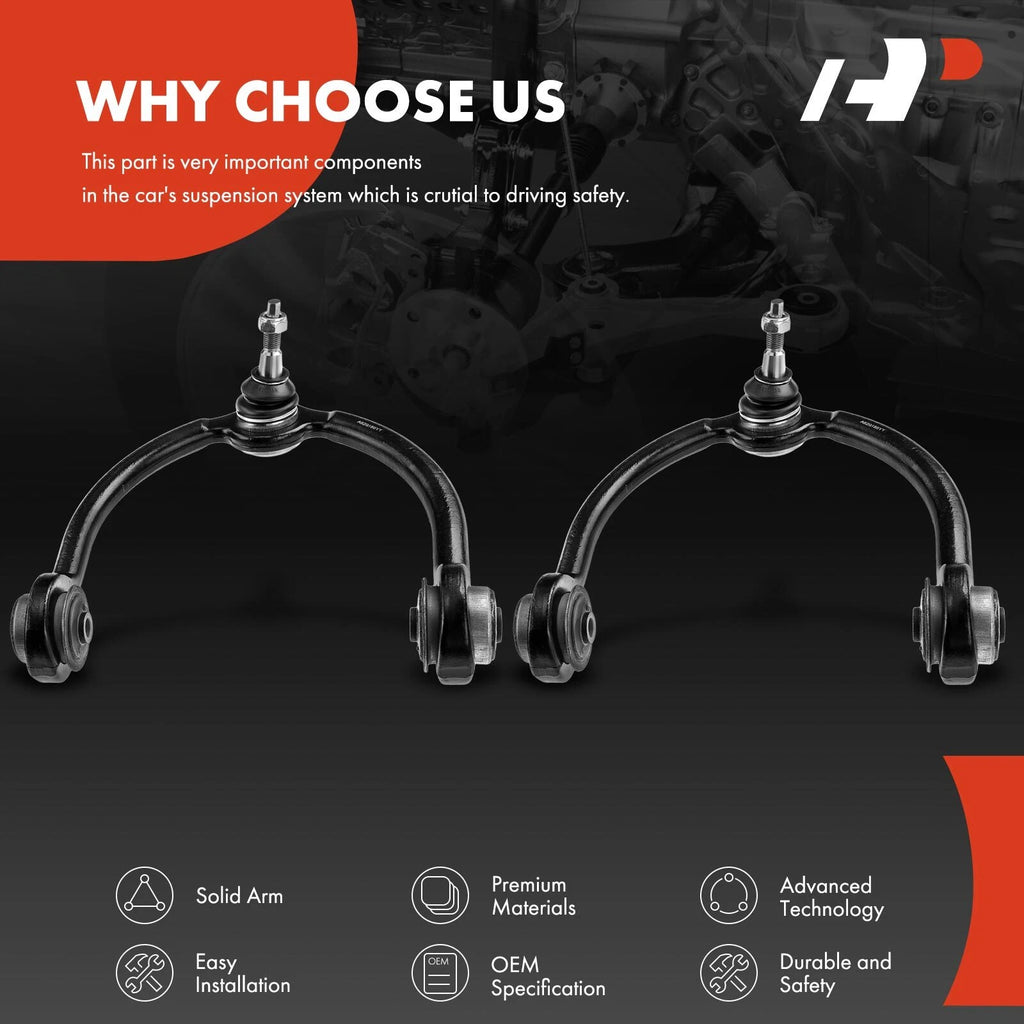 2X Front Upper Control Arm with Ball Joint for Jeep Commander