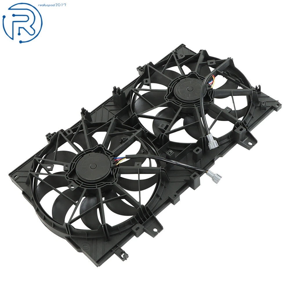 Dual Radiator AC Condenser Cooling Fan for Nissan Rogue (2014–2017, 2020)