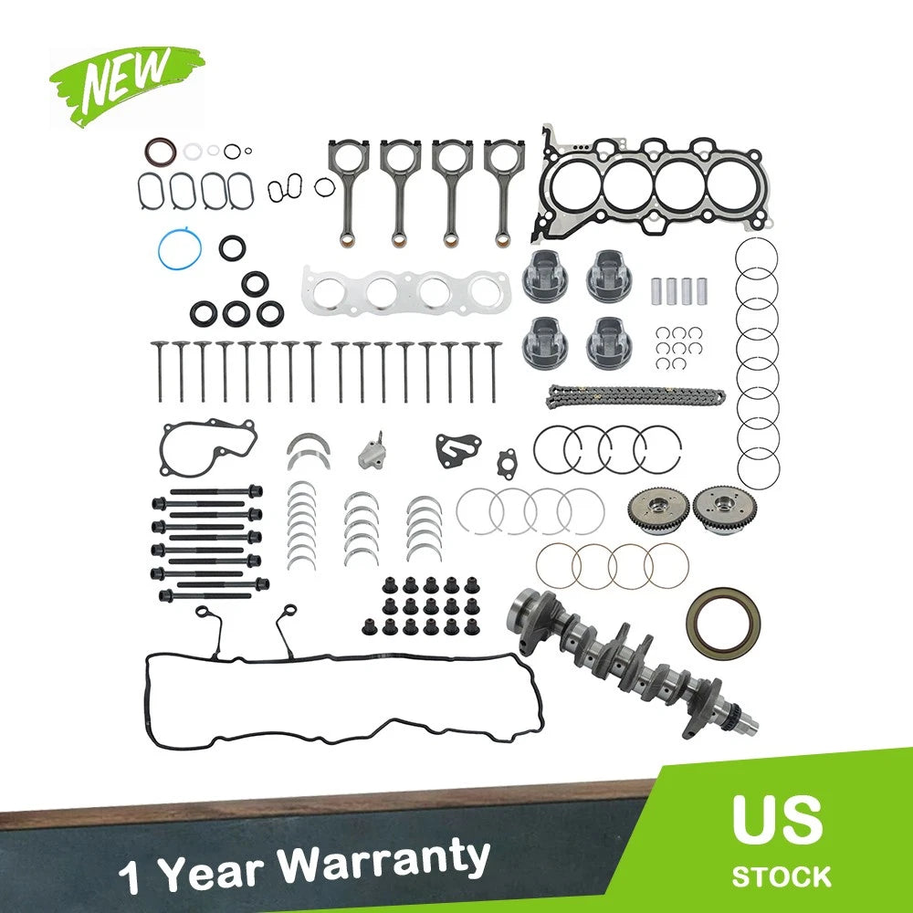 Engine Rebuild Overhaul Kit for Hyundai Elantra (2011–2014) - Crankshaft, Con Rods