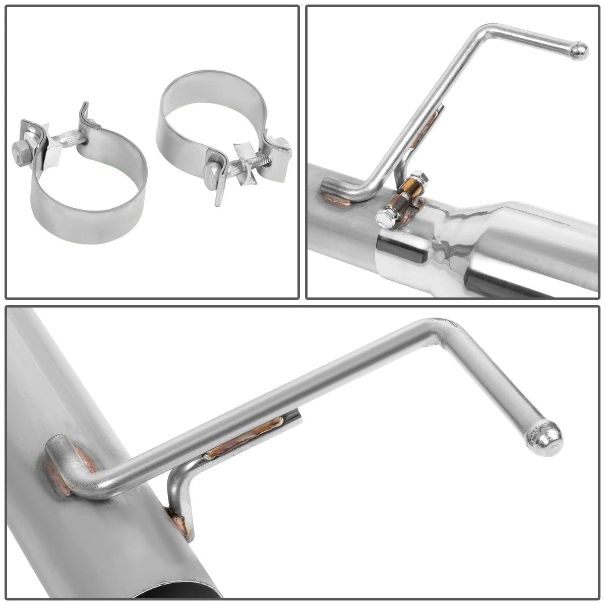 Cat Back Exhaust Kit + 4" OD Stainless Muffler Tip for Ford Mustang 2015–2020