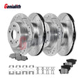 Drilled Slotted Brake Rotors and Pads for Honda Accord (2005)