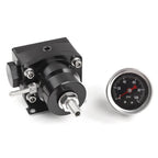 Adjustable Fuel Pressure Regulator Kit with Gauge for Racing Vehicles