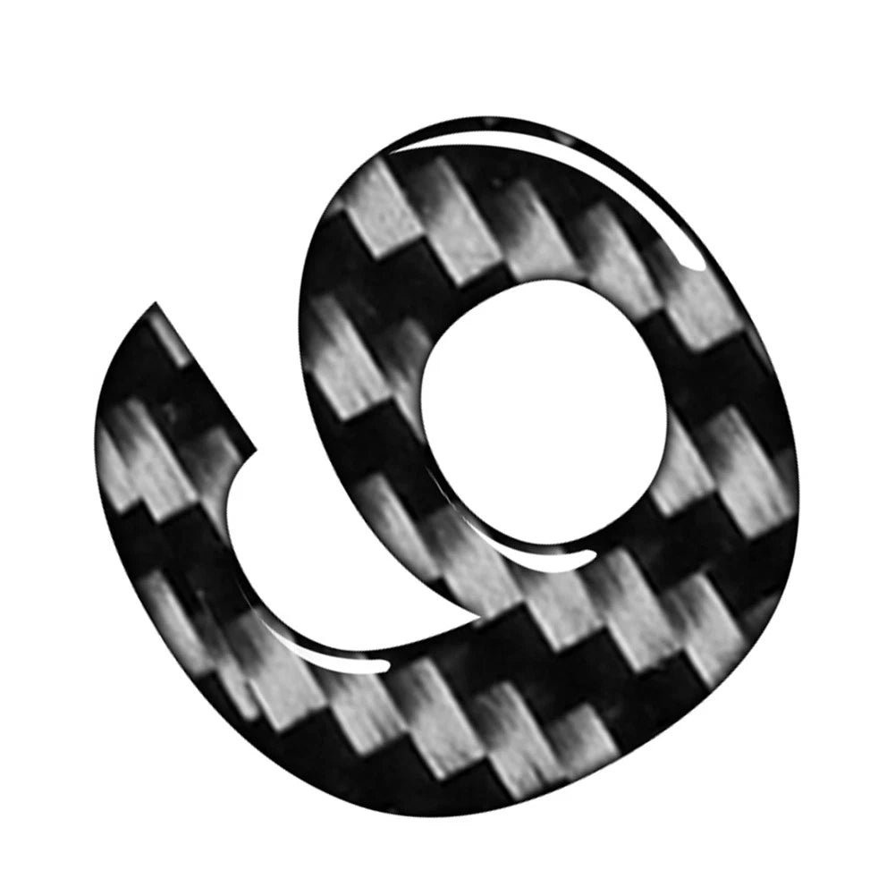 Carbon Black Door Wall Window Badge Emblem Decals for