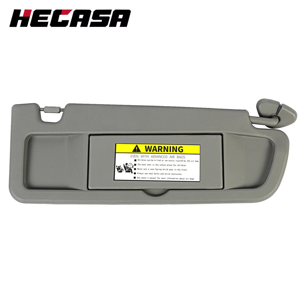 Right Passenger Side Sun Visor for Honda Civic (2006–2011) Grey