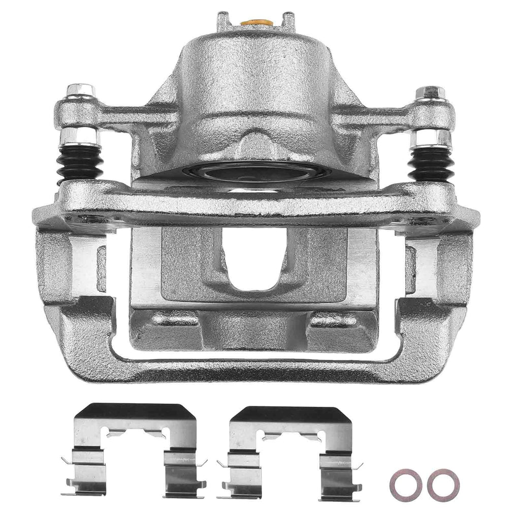 Pair Front Brake Calipers with Bracket for Hyundai Accent (2018–2021)