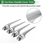 Car Door Handle Cover Trim for Toyota RAV4 (2013–2015) Silver Tone